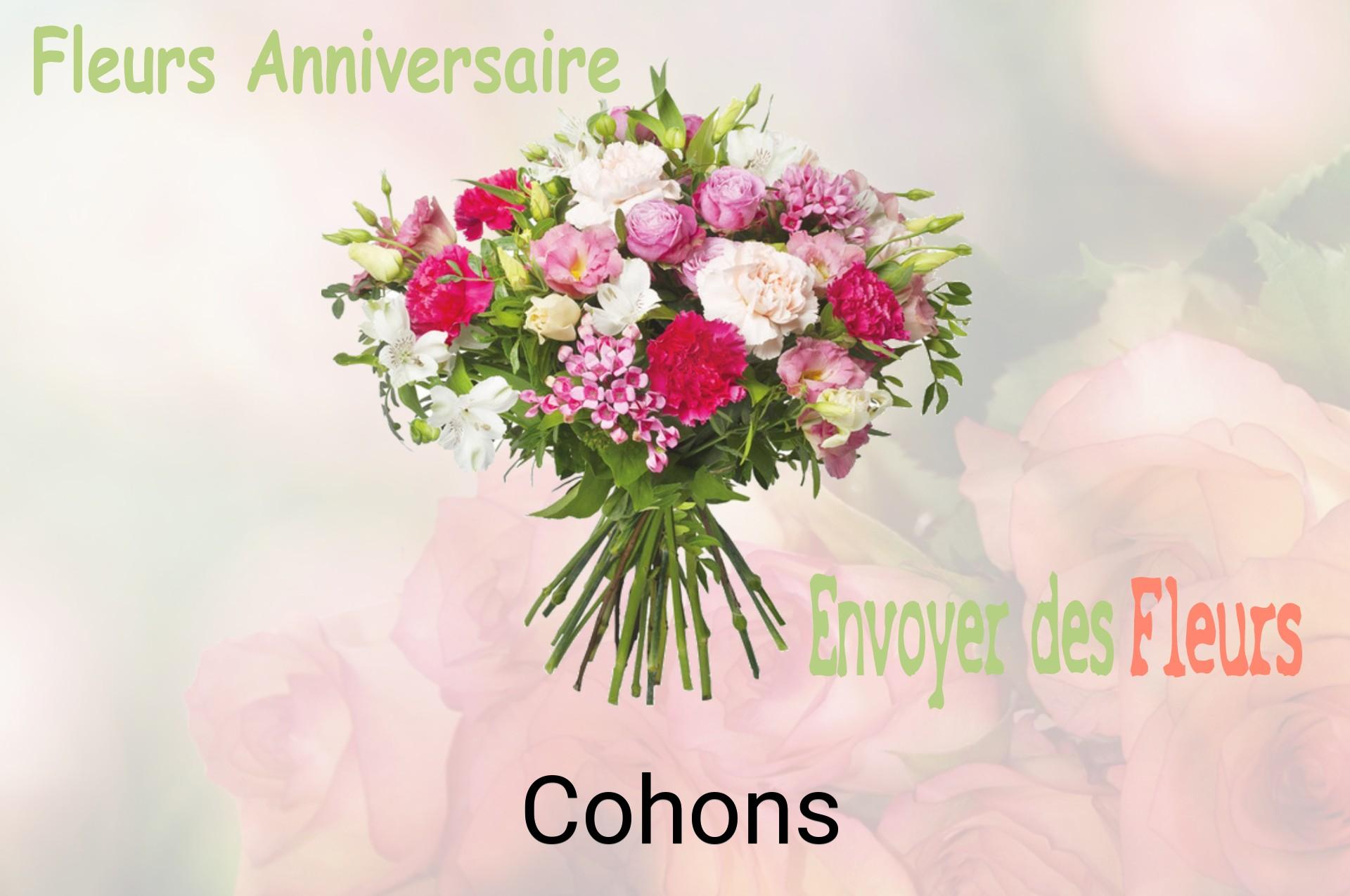 Bouquet de fleurs d’anniversaire livré à Cohons