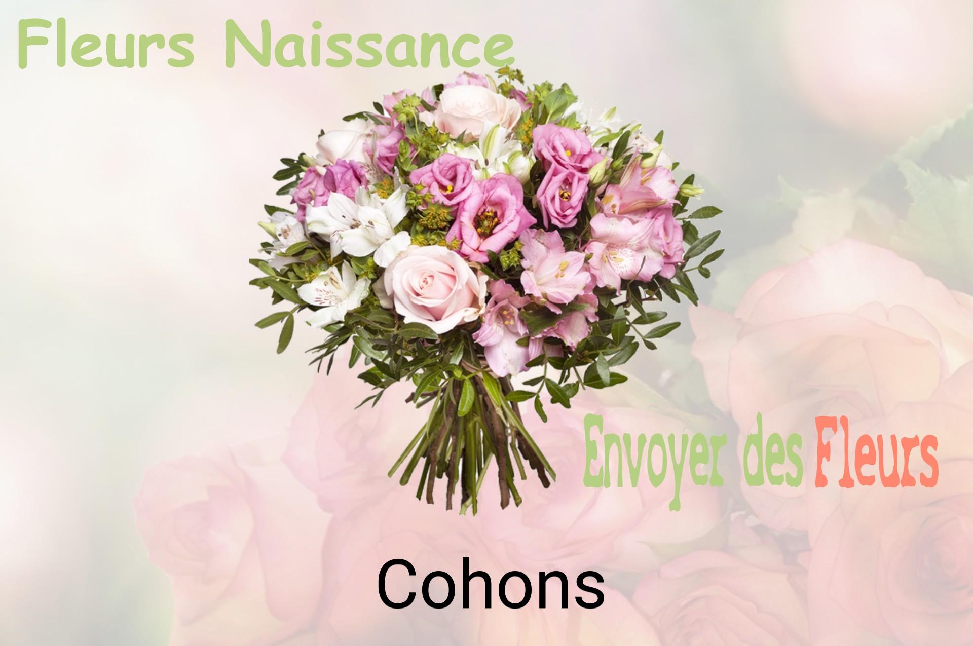 Bouquet de fleurs de naissance livré à Cohons
